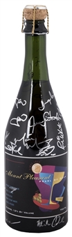 2002 St. Louis Cardinals Team Signed Central Division Championship Unopened Champagne Bottle With Over 20 Signatures (JSA)